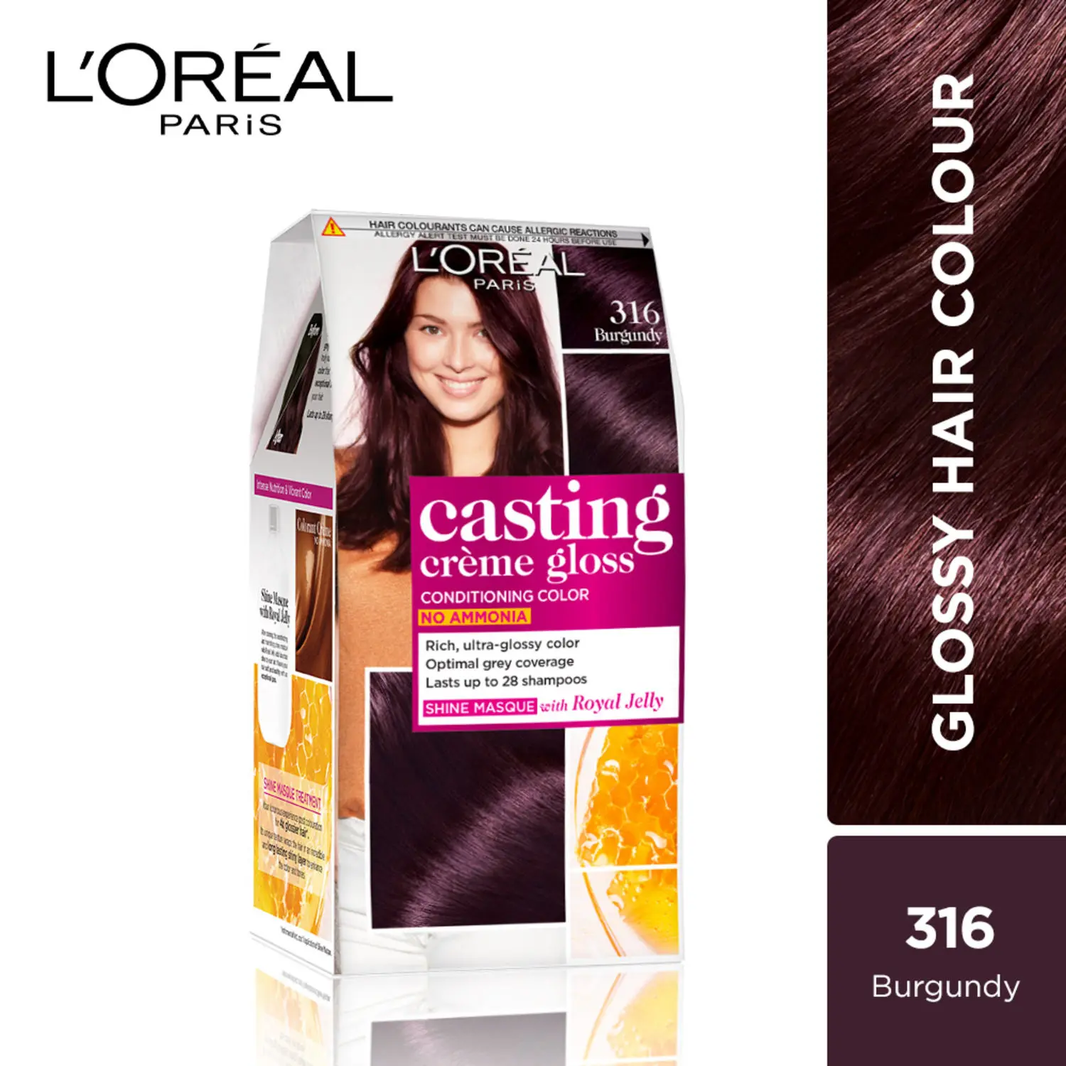 L'Oreal Paris Casting Creme Gloss Burgundy 316 (87.5 g + 72 ml)