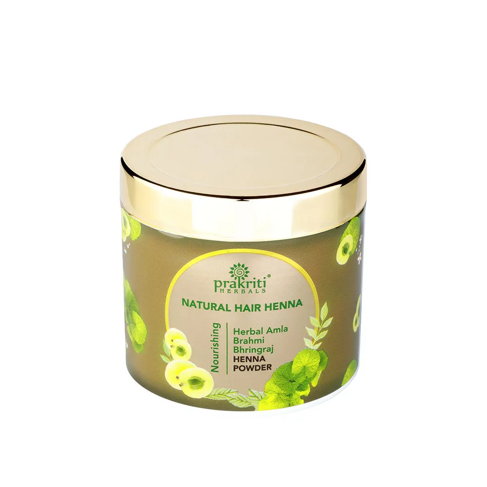 Prakriti Herbals Natural Hair Henna Amla Brahmi Bhringraj Powder