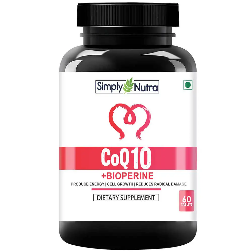 Simply Nutra CoQ10 Plus Bioperine,  60 tablet(s)