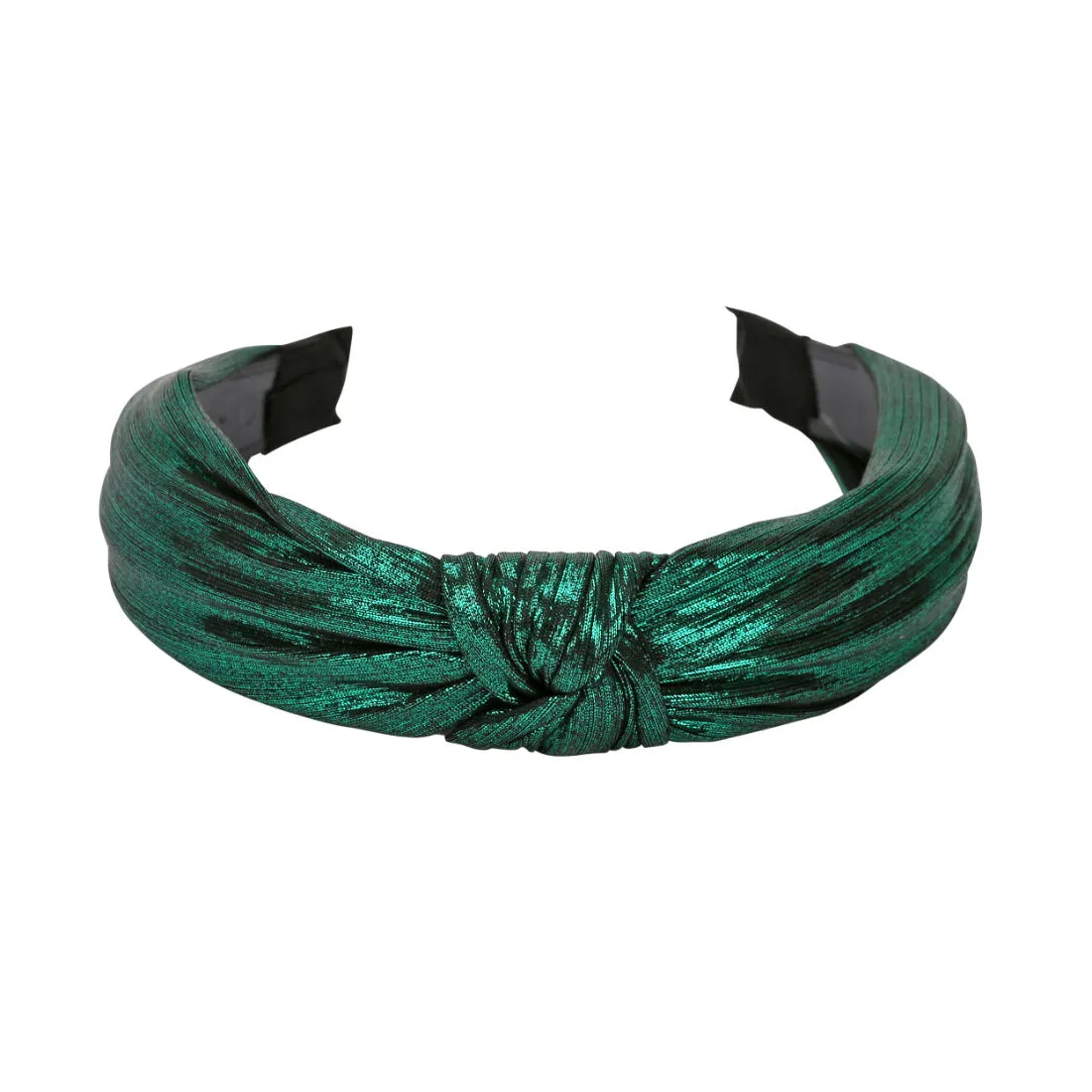 YouBella Hair Jewellery Crystal Studded Green Head Band (YBHAIR_41306)