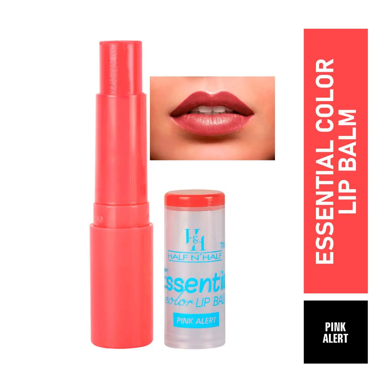 Half N Half Essential Colour Lip Balm, Pink Alert (3.5gm)