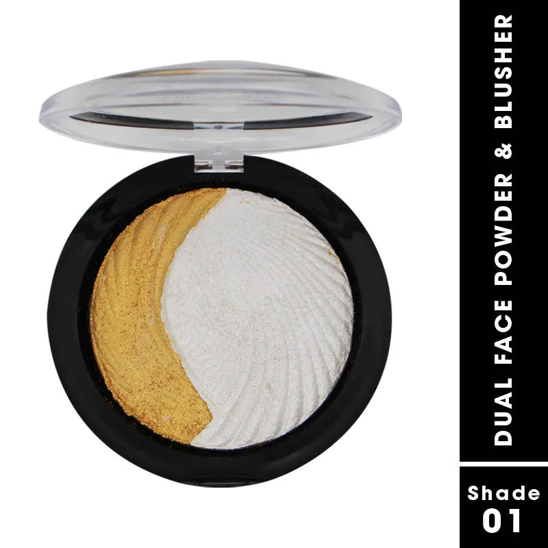 FASHION COLOUR Dual Face Powder & Blusher - 01