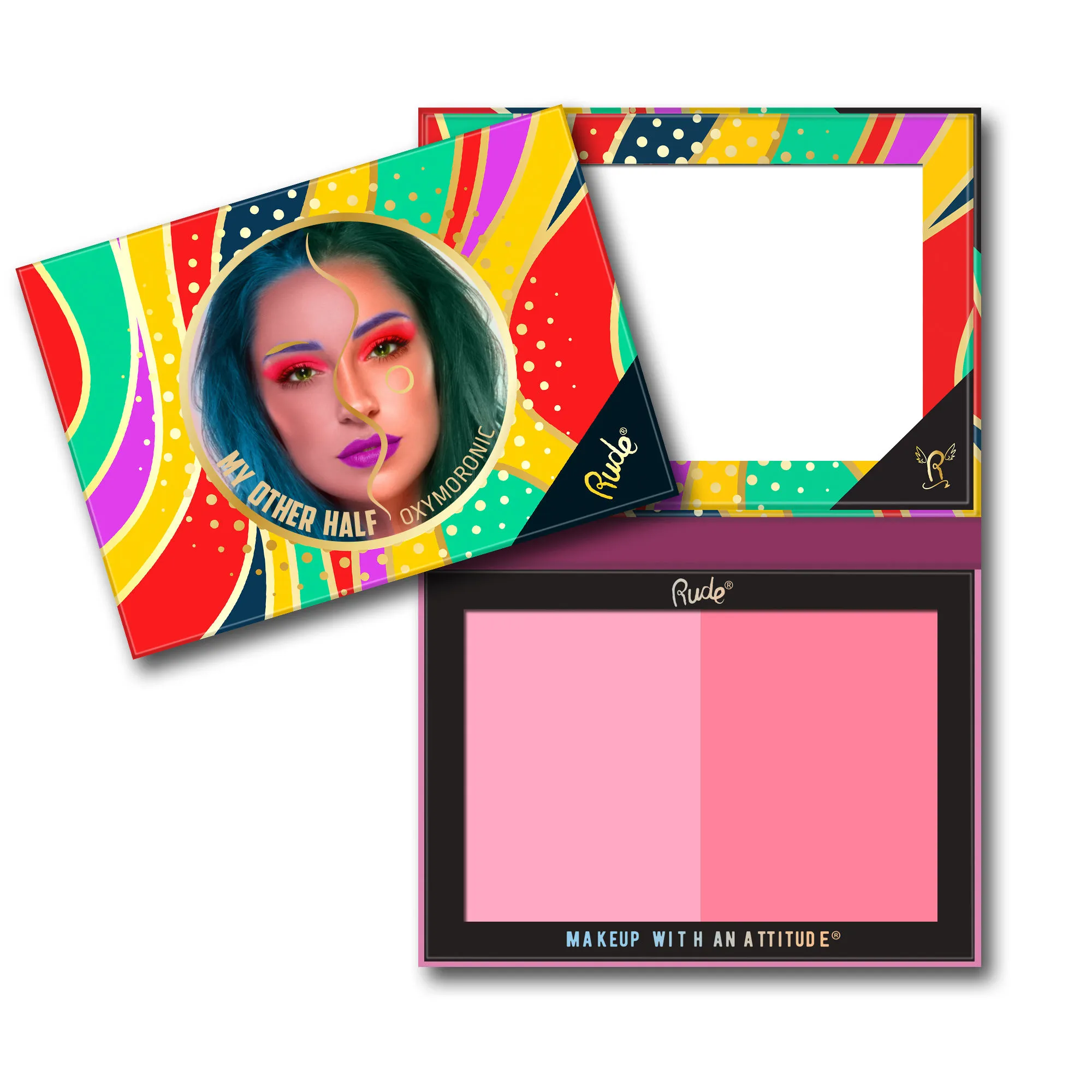 Rude Cosmetics My Other Half Duo Shade Face Palette