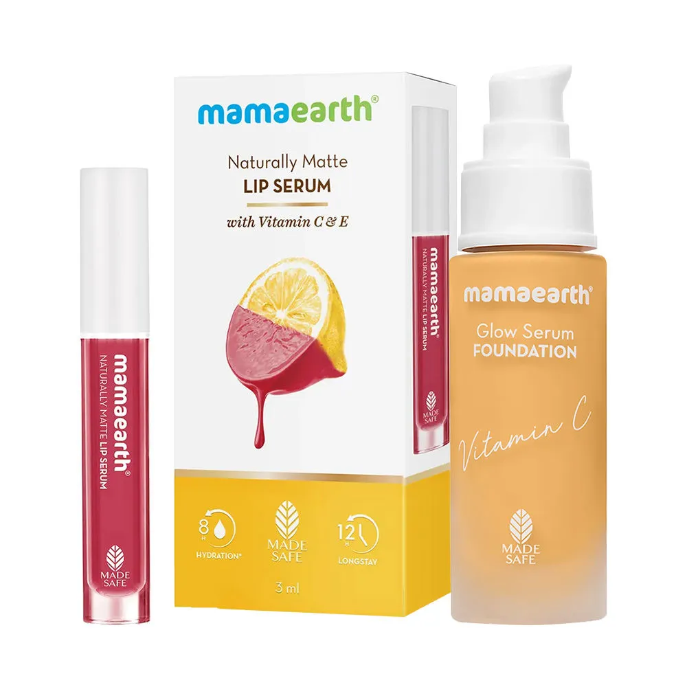 Mamaearth Lip Serum + Foundation