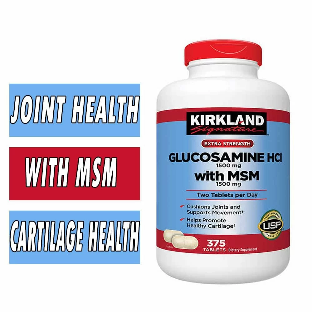 Kirkland Glucosamine with MSM - 375 Tablets