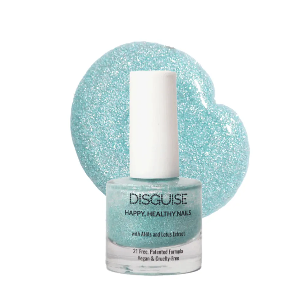 Disguise Cosmetics Happy Healthy Nail Polish with Ahas and Lotus Extract - Frosty Aqua 133