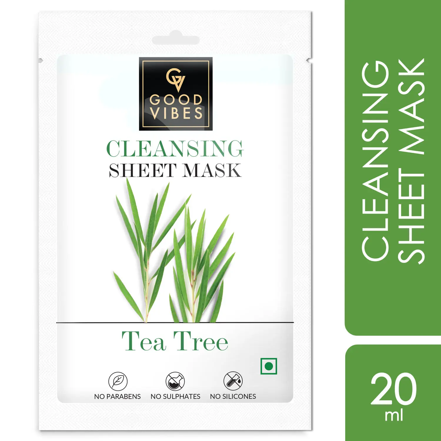 Good Vibes Tea Tree Cleansing Sheet Mask (20 ml)