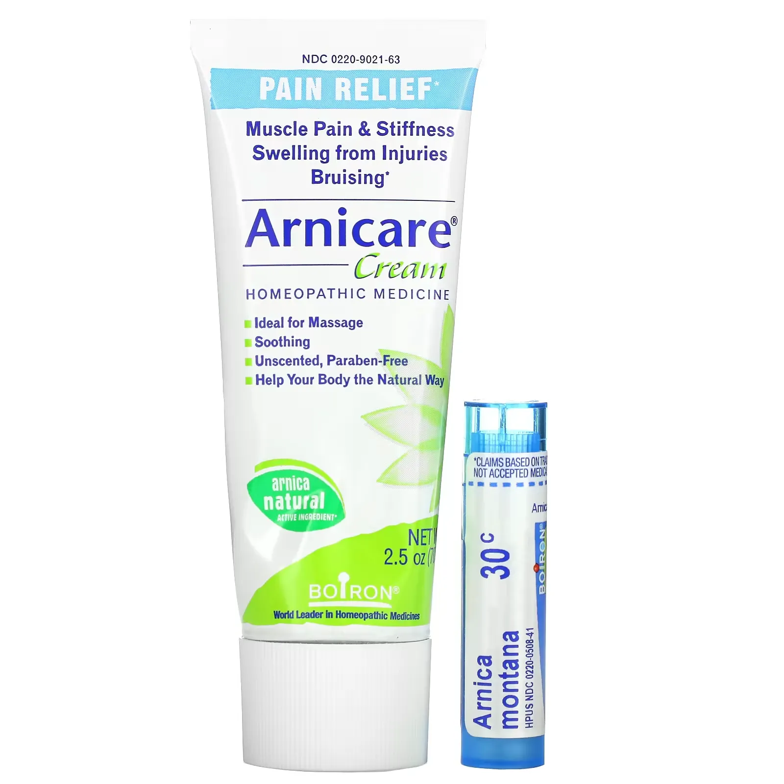 Arnicare Cream, Pain Relief, Value Pack, 2.5 oz (70 g) and Approx. 80 Pellets