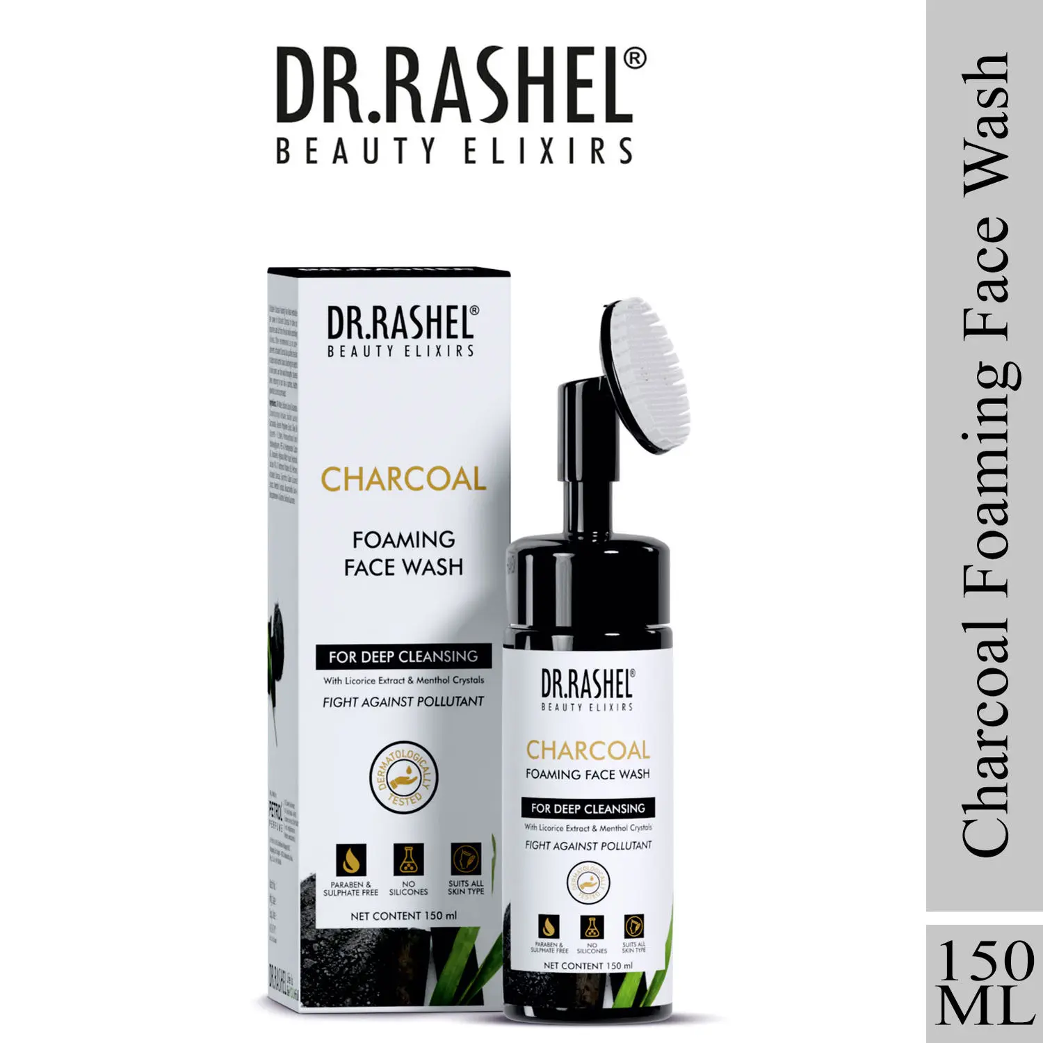 Dr.Rashel Charcoal Foaming Face Wash (150ml)