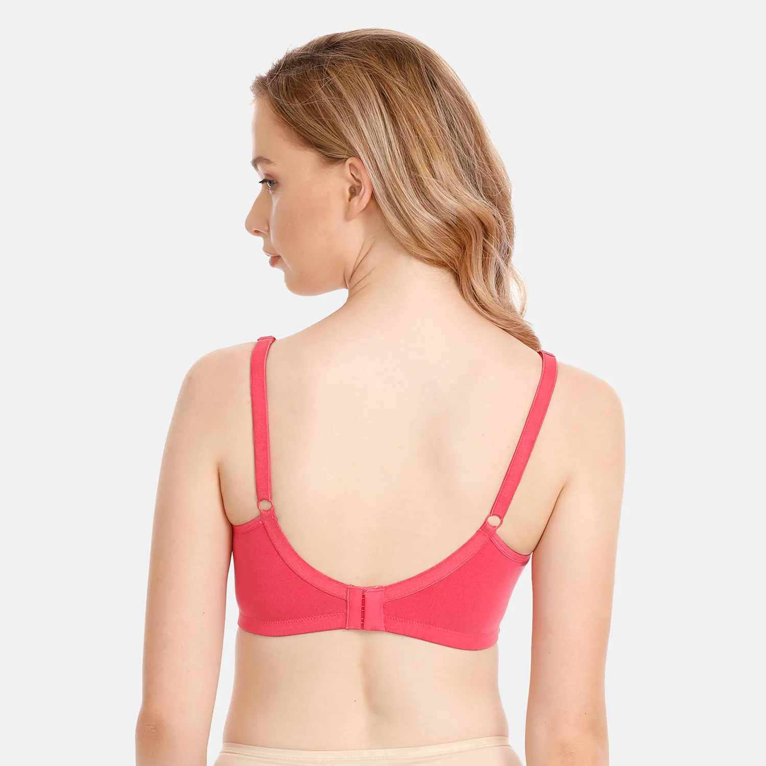 Zivame Double Layered Wirefree Maternity Nursing Bra - Pink (38DD)