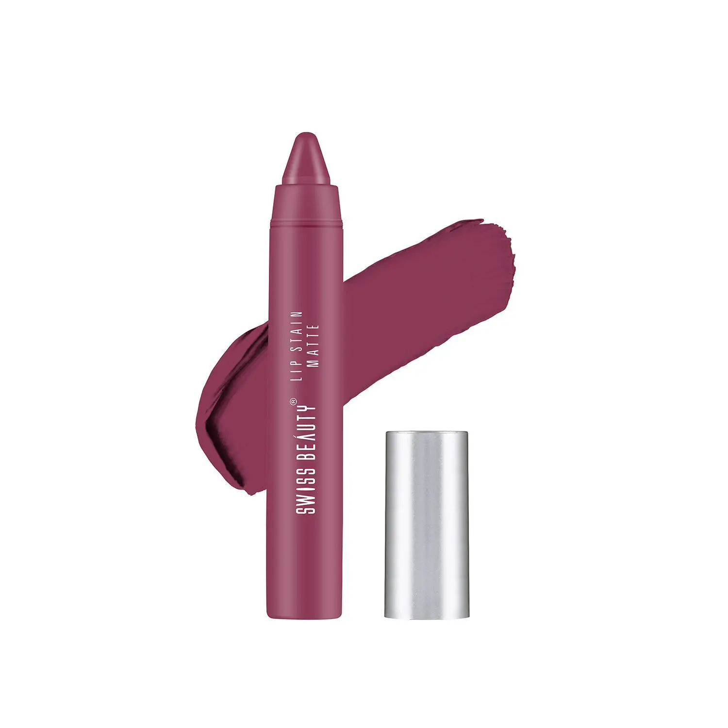 Swiss Beauty Lip Stain Matte Lipstick - Fuchsia-Pink (3.4 g)