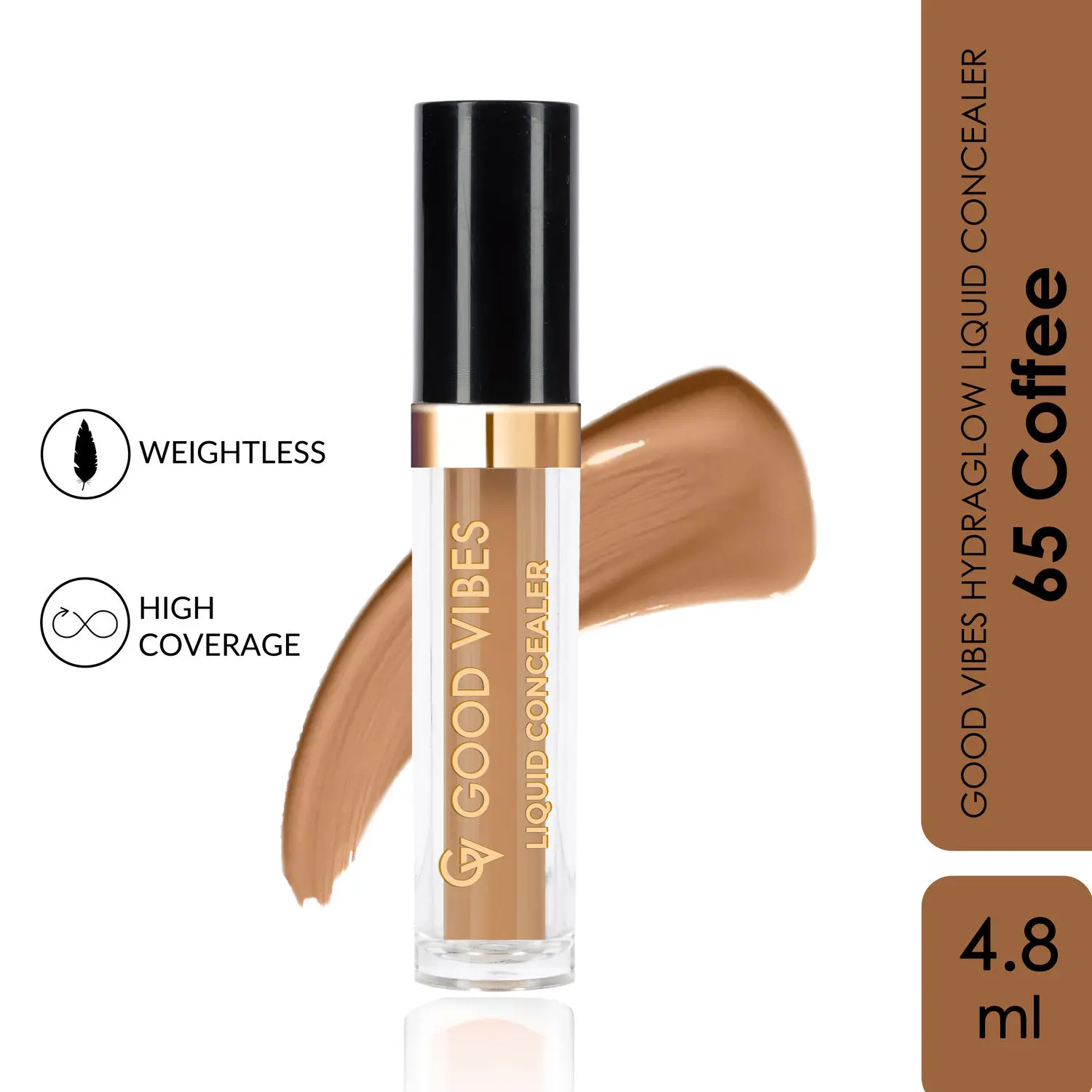 Good Vibes HydraGlow Liquid Concealer- Coffee 65 (4.8ml)