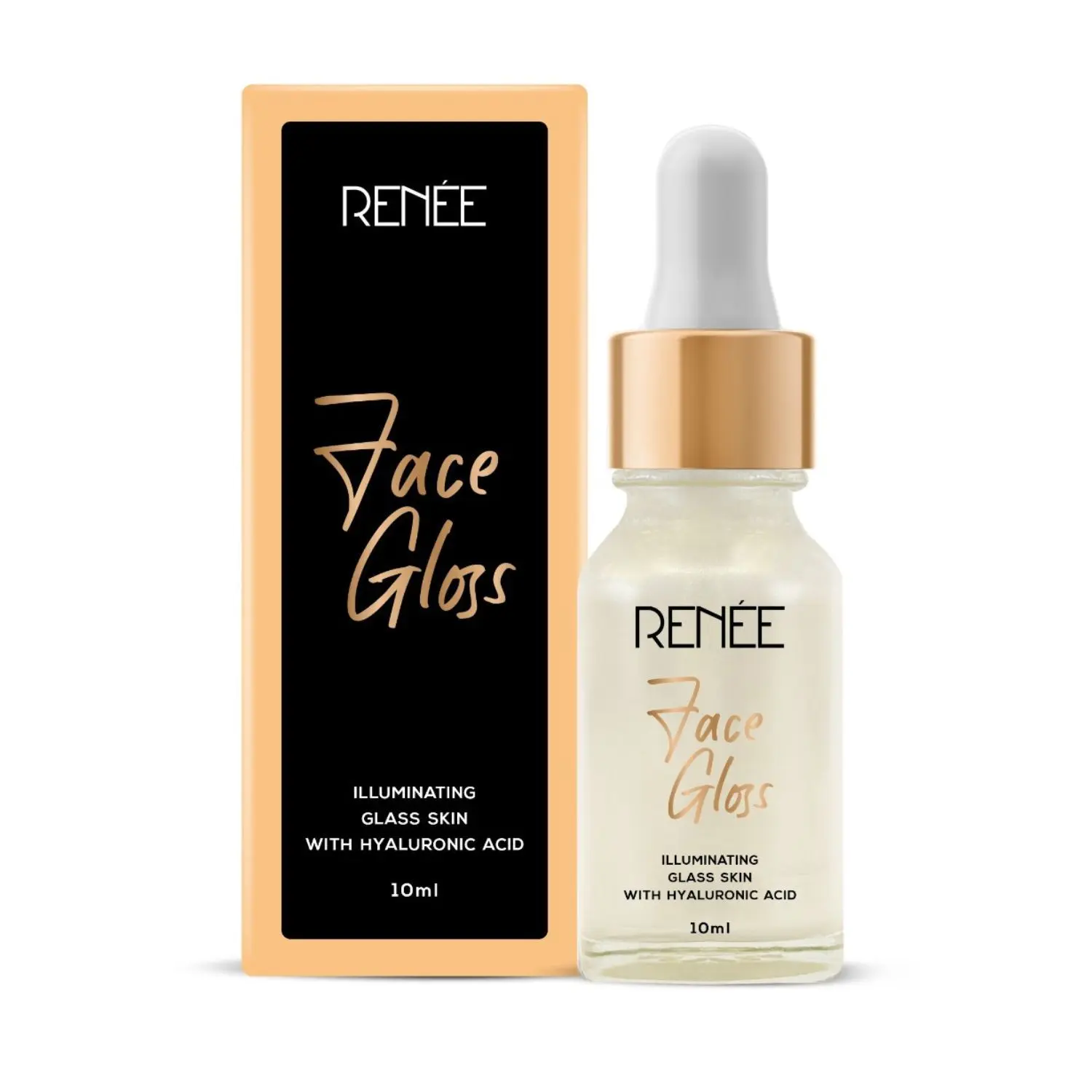 RENEE Face Gloss Illuminating Face Serum, GLASS SKIN WITH HYALURONIC ACID 10ml