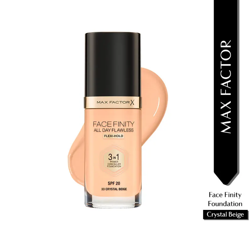 Max Factor Face Finity All Day Flawless 3 In 1 Foundation - Crystal Beige