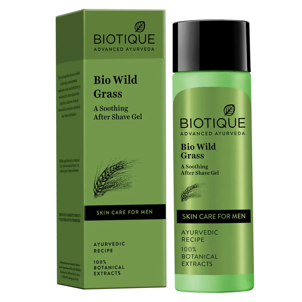 Biotique Wild Grass Soothing After Shave Gel (120 ml)