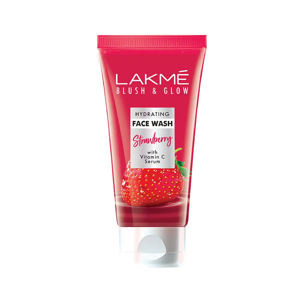 Lakme Blush & Glow Strawberry Freshness Gel Face Wash with Strawberry Extracts, 150 g