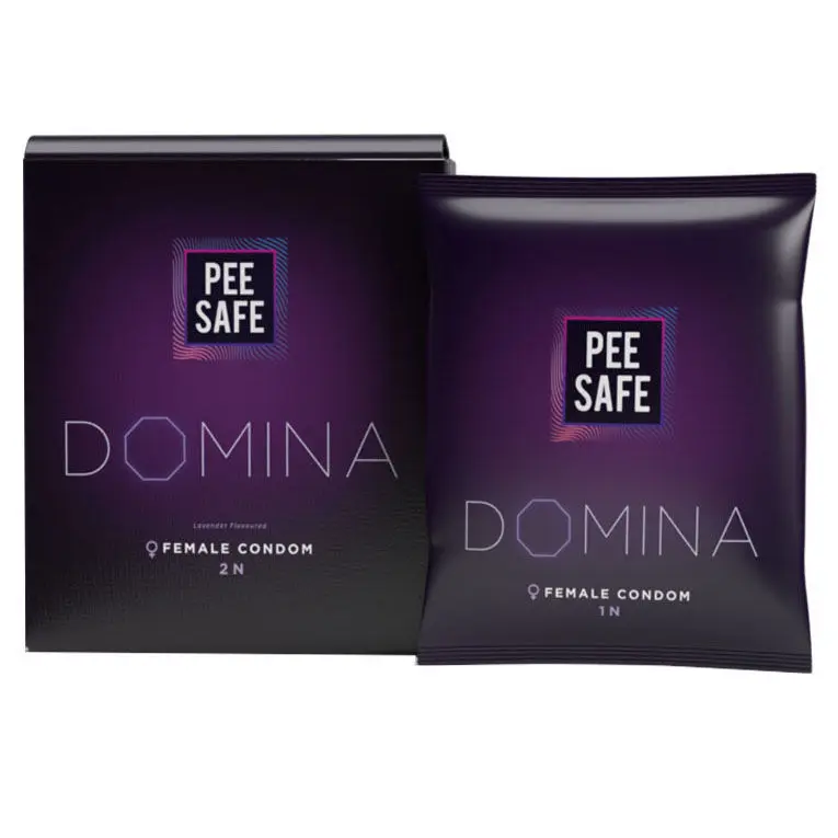 Pee Safe Domina Female Condom - Count 2 | With 2 Disposable bags