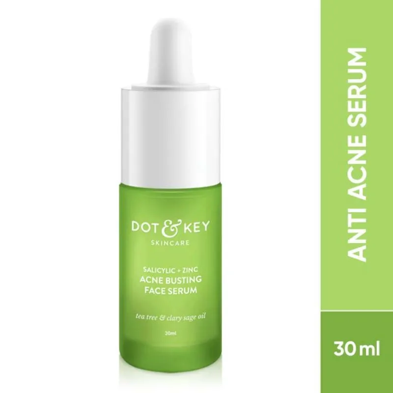 Dot & Key Acne Busting Salicylic Face Serum With Zinc, Tea Tree Oil For Acne & Acne Scars