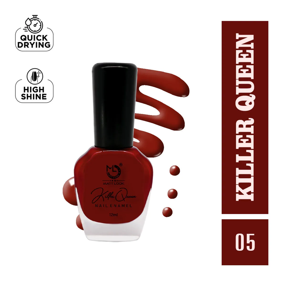 Matt look Killer Queen Nail Enamel - Shade-5