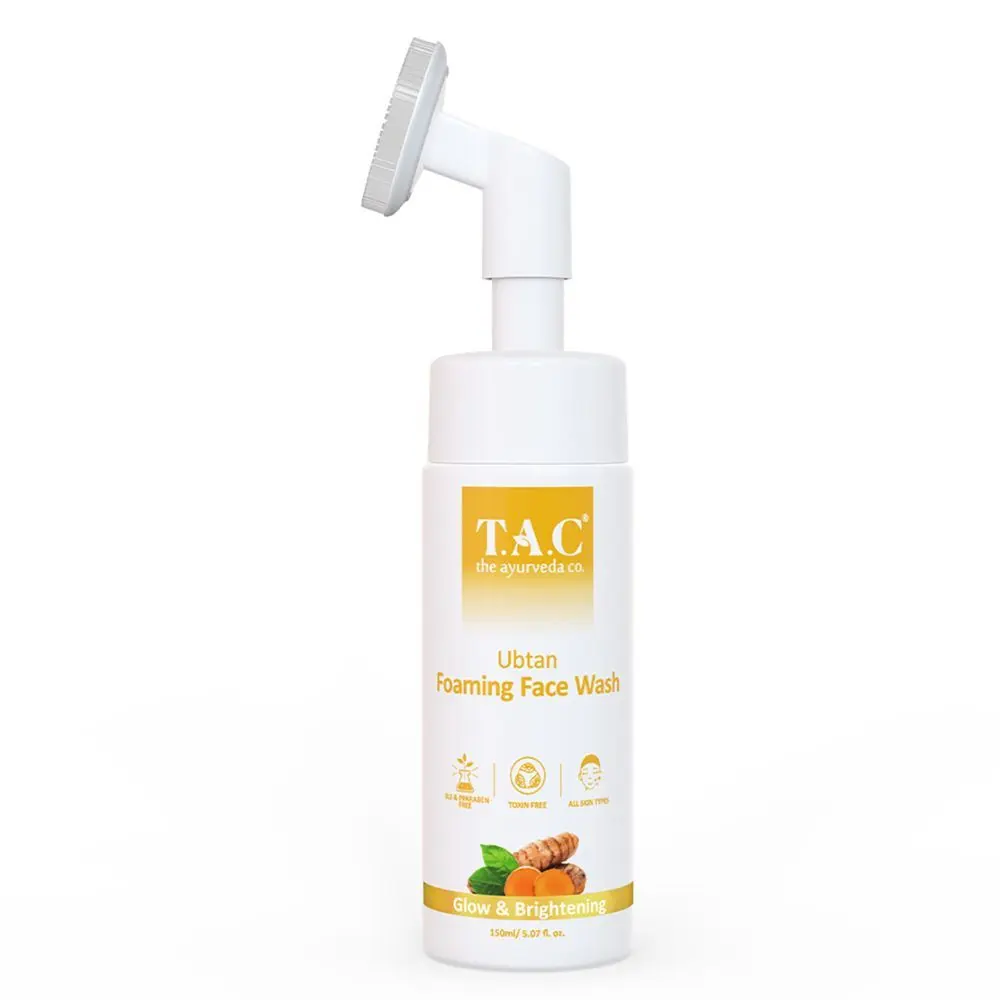 TAC - The Ayurveda Co. Ubtan Foaming Face Wash For Glow and Brightening Skin, 150ml