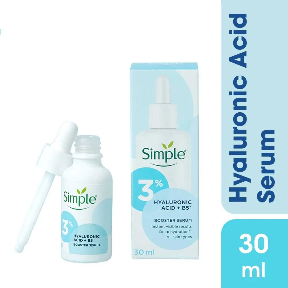 Simple Booster Serum - 3% Hyaluronic Acid + B5 For Deep Hydration, 30 ml