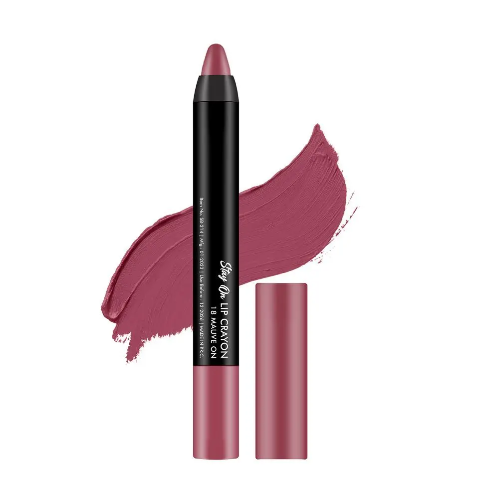 Swiss Beauty Stay on Matte Crayon Lipstick SB-214-18 (Crayon) 3.5g