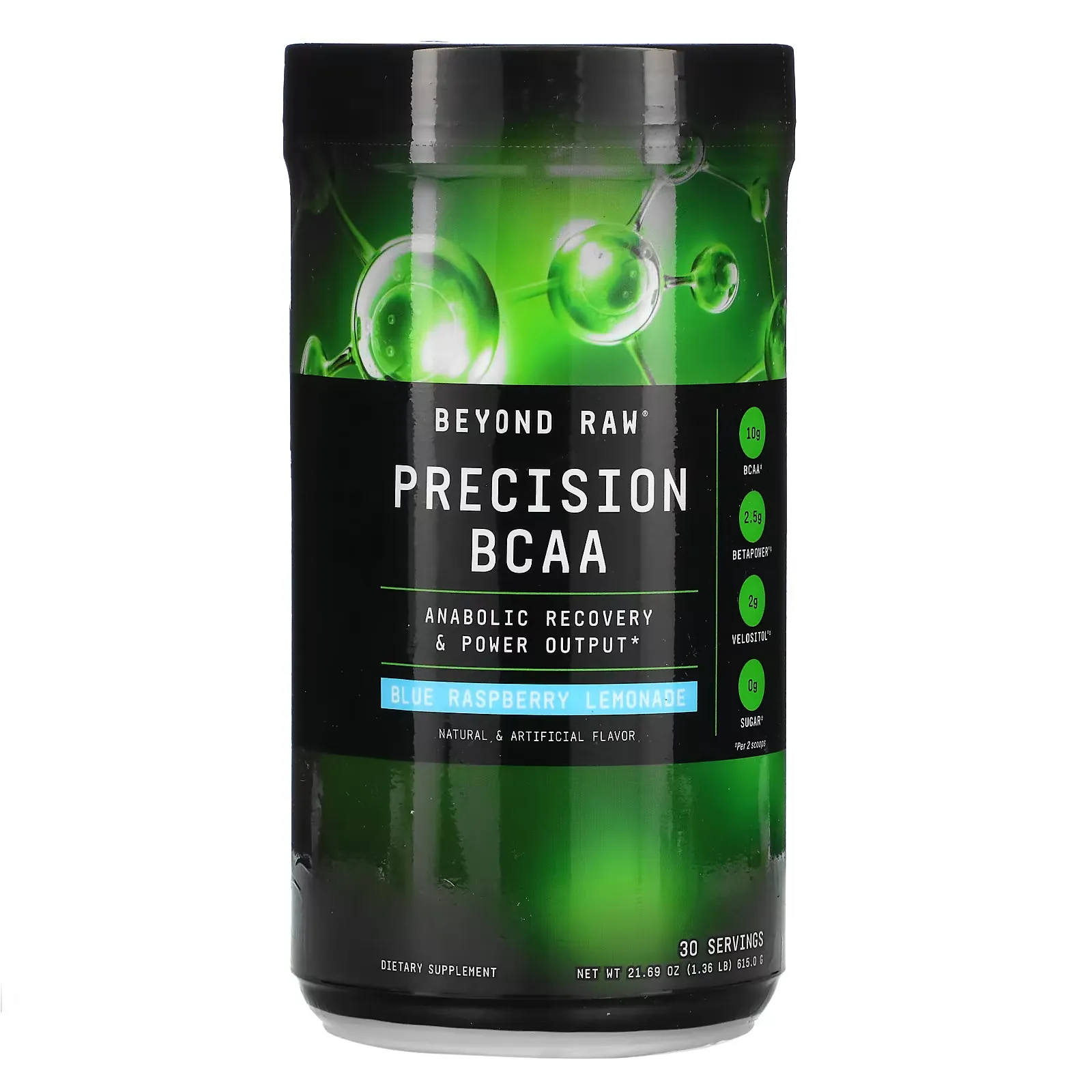 Beyond Raw, Precision BCAA, Blue Raspberry Lemonade, 1.36 lb (615.0 g)