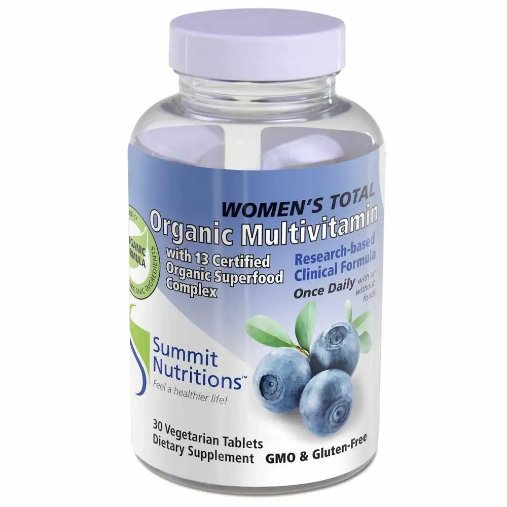 Summit Nutritions Organic Multivitamin (Women's Total),  30 tablet(s)  Unflavoured