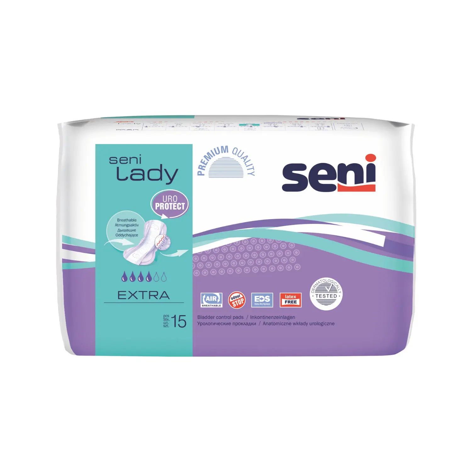 SENI LADY  EXTRA  BLADDER CONTROL PADS 15 Pcs 