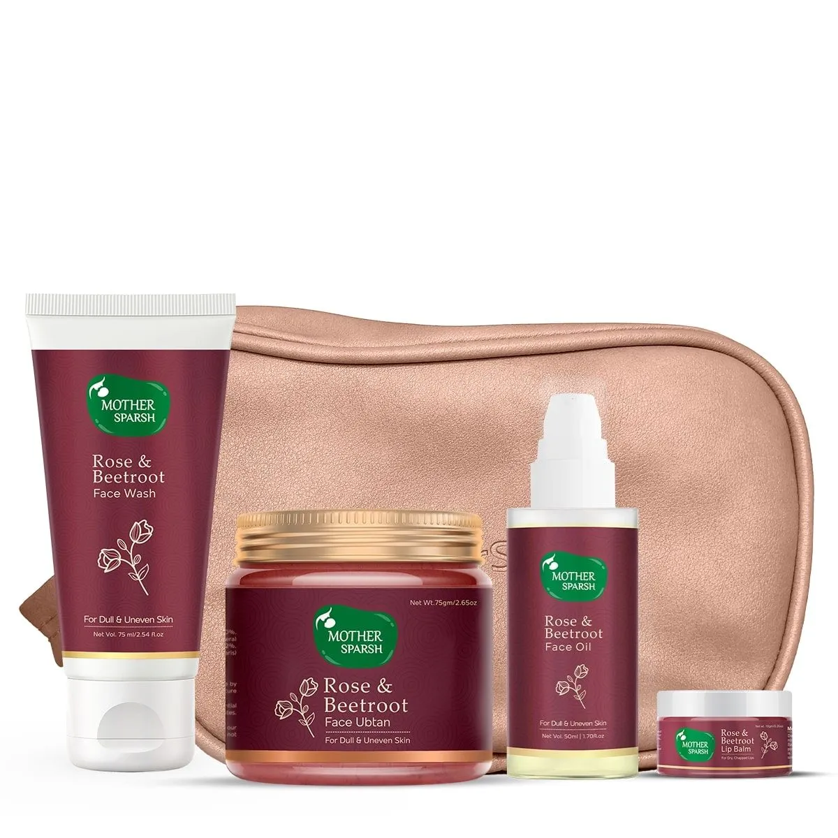 Mother Sparsh Rose & Beetroot Kit For Dull & Uneven Skin Tone