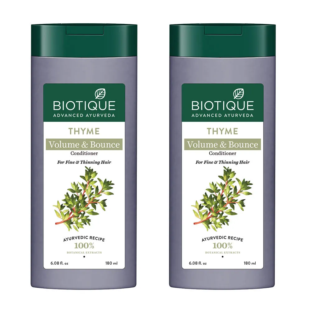 Biotique Bio Thyme Volume Conditioner for Fine & Thinning Hair (Pack of 2)