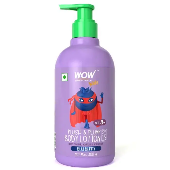 WOW Skin Science Kids Plush & Plump Body Lotion With SPF 15 - Blueberry (300 ml)