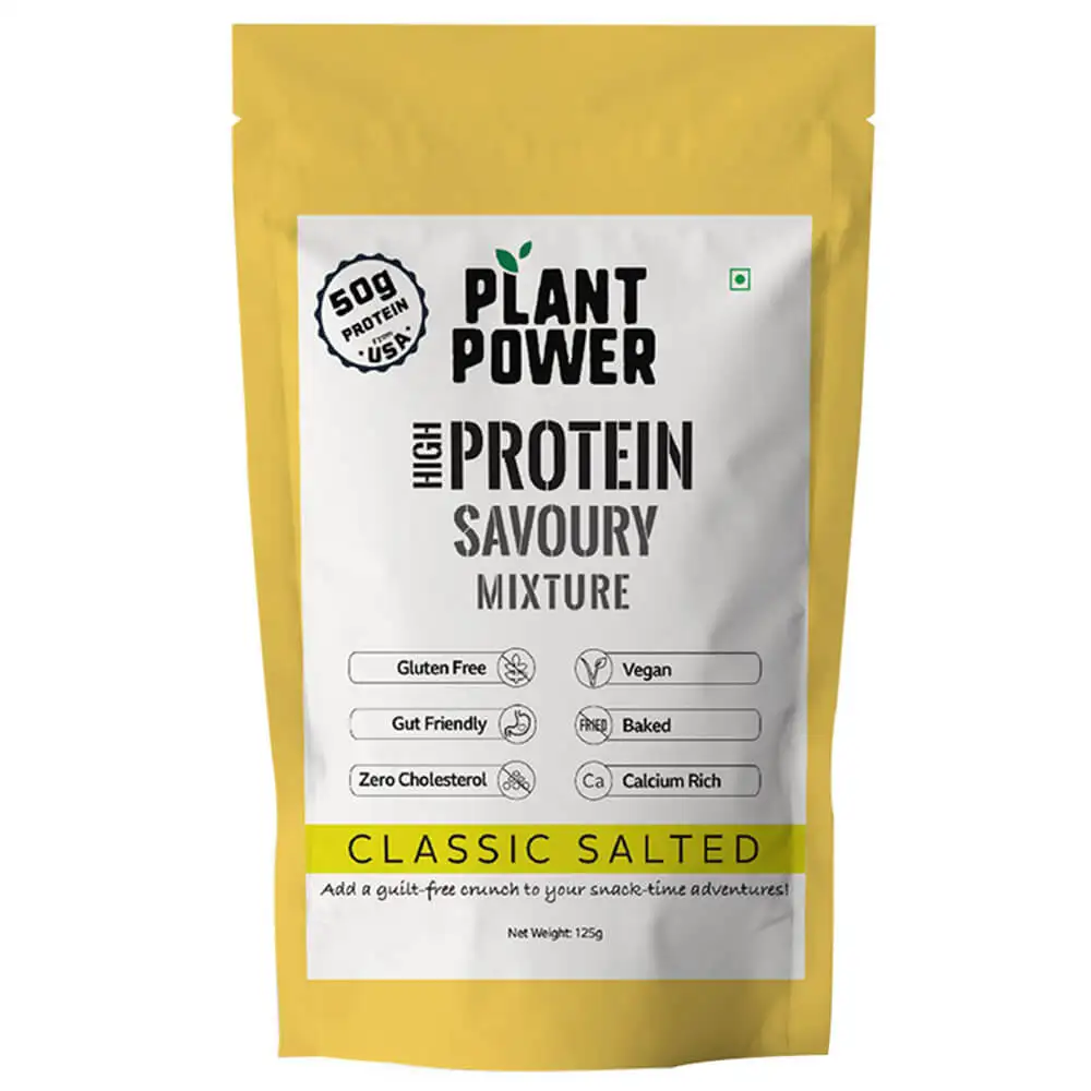 Plant Power High Protein Savoury Chivda,  Classic Salted  0.125 kg