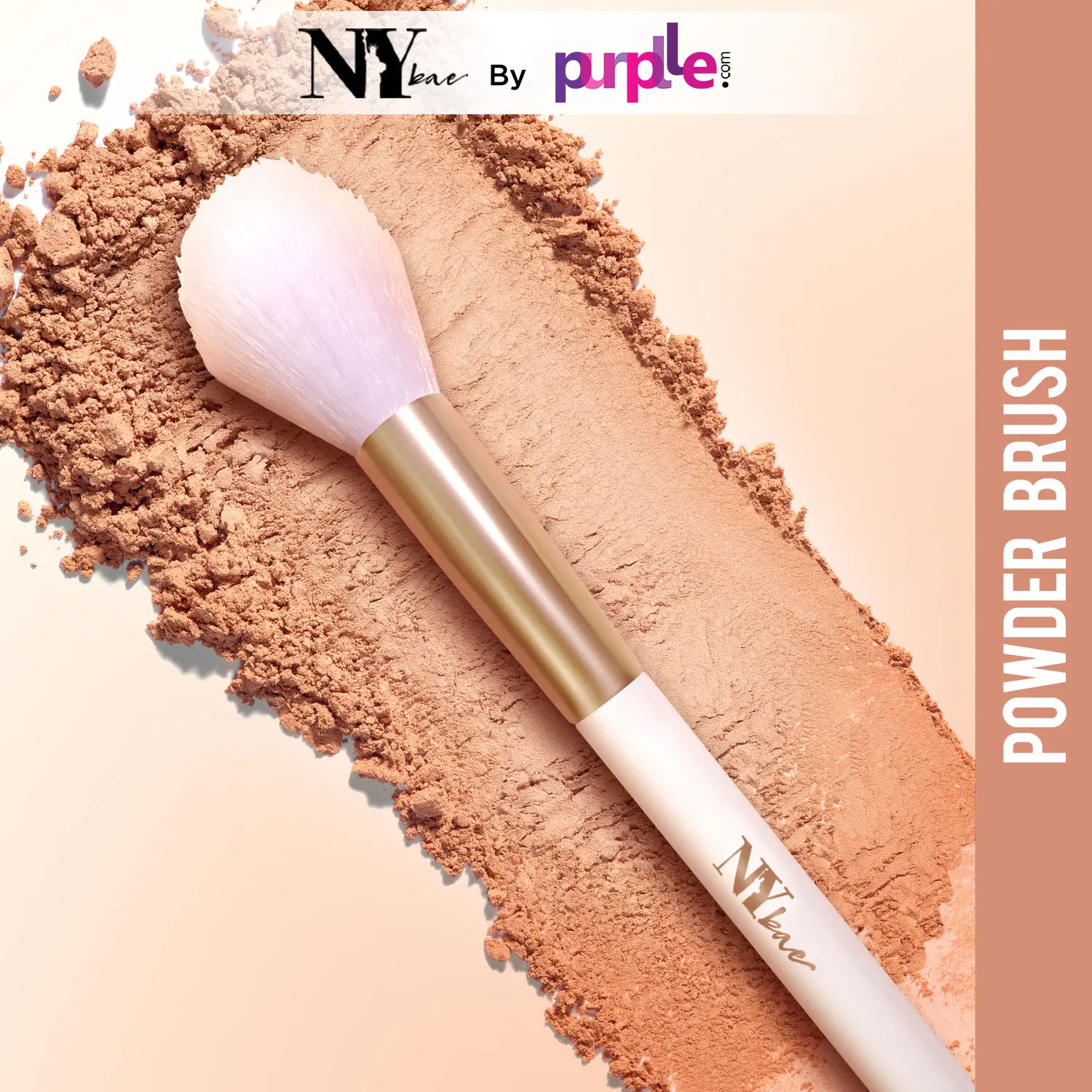 NY Bae Pro Powder Brush | Multipurpose | Smooth Blending | Even Application | Fine & Soft Bristles