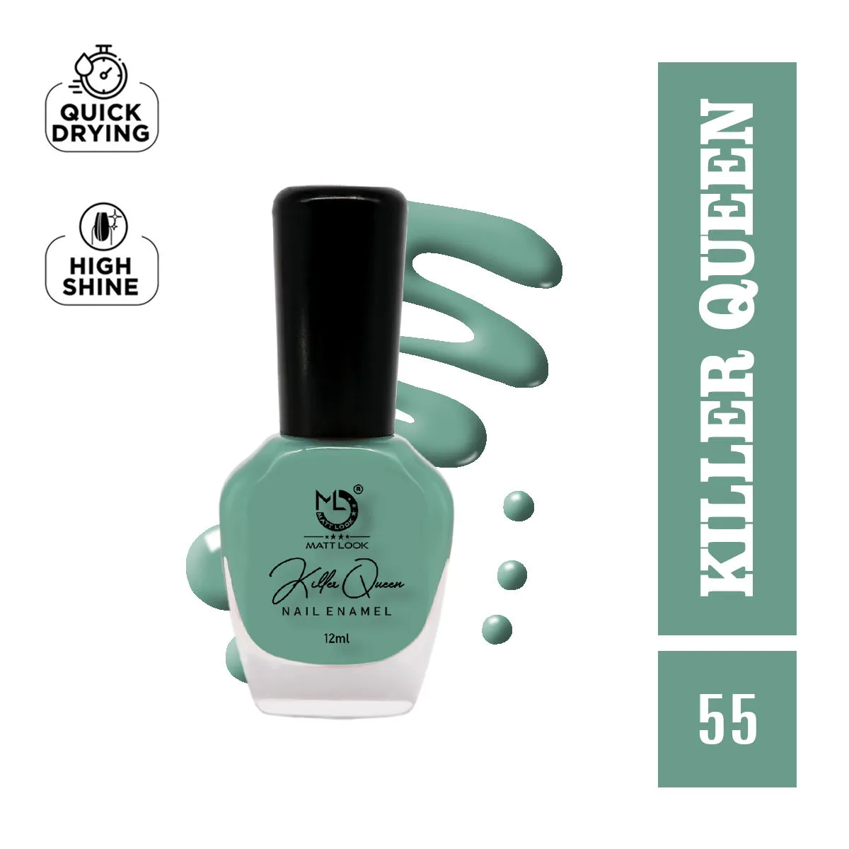 Matt look Killer Queen Nail Enamel - Shade-55