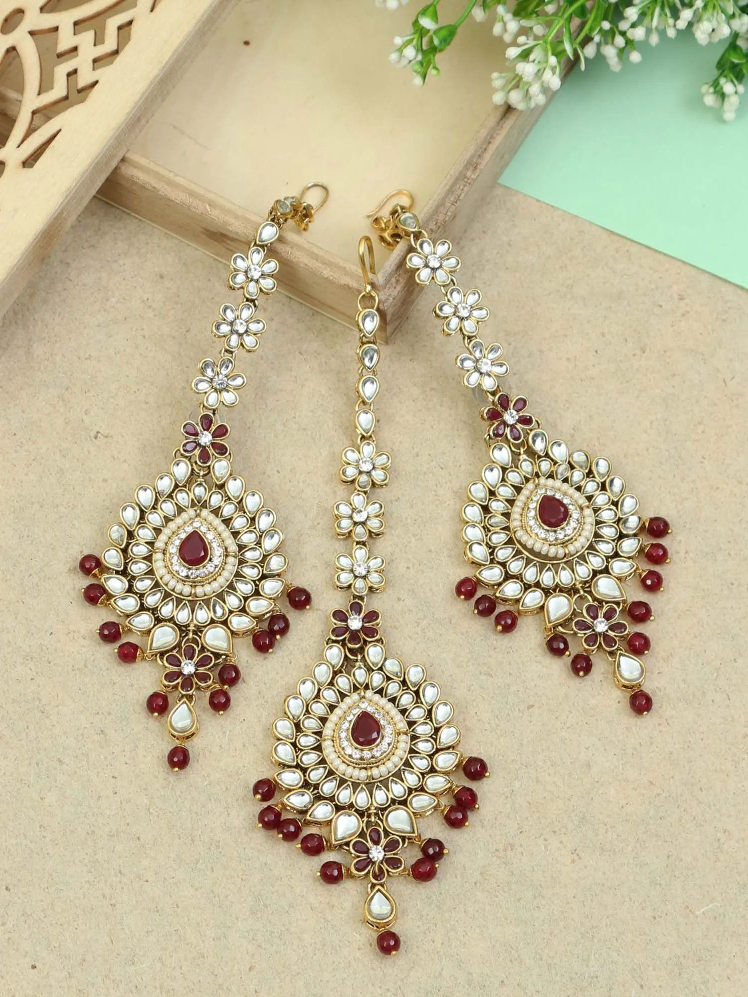 Bling Bag Ruby Bhargavi Maang Tikka Set