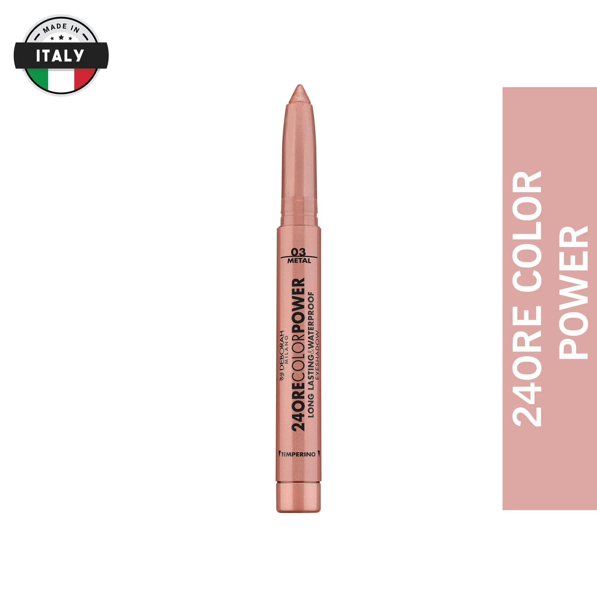 Deborah Milano 24Ore Color Power Long Lasting & Waterproof Eyeshadow - Rose Bronze