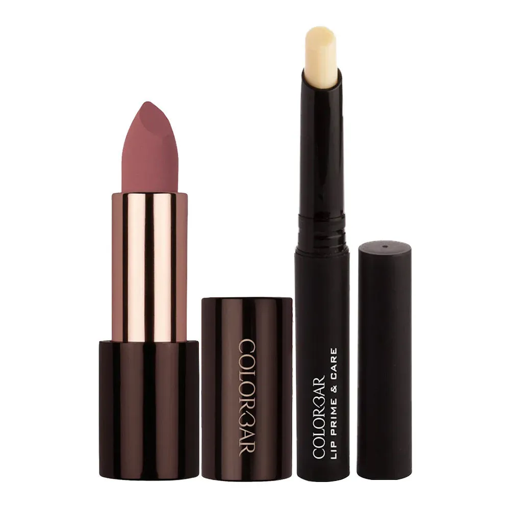 Colorbar Lip Primer + Sinful Matte Lipcolor - Envious Combo