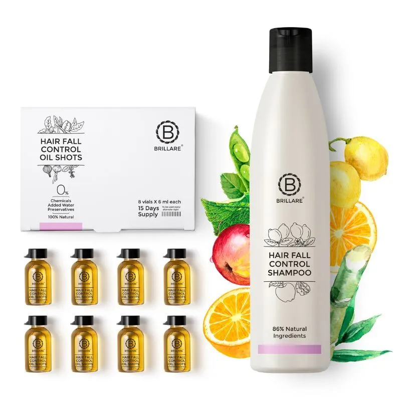 Brillare Hair Fall Control Shampoo & Oil Shots