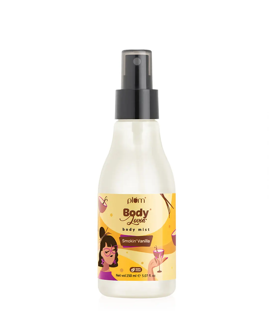 Plum Plum BodyLovin’ Smokin’ Vanilla Body Mist | Warm Vanilla Fragrance | Instantly Refreshes