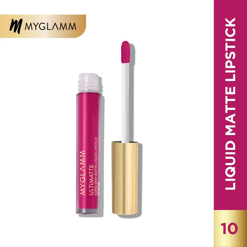 MyGlamm Ultimatte Long Stay Matte Liquid Lipstick - Fuchsia Siren