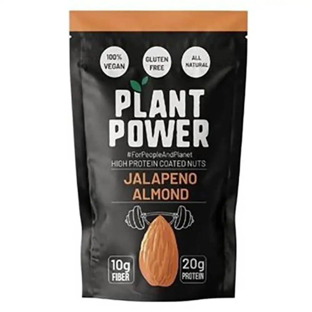 Plant Power High Protein Coated Nuts,  Jalapeno Almond  0.100 kg