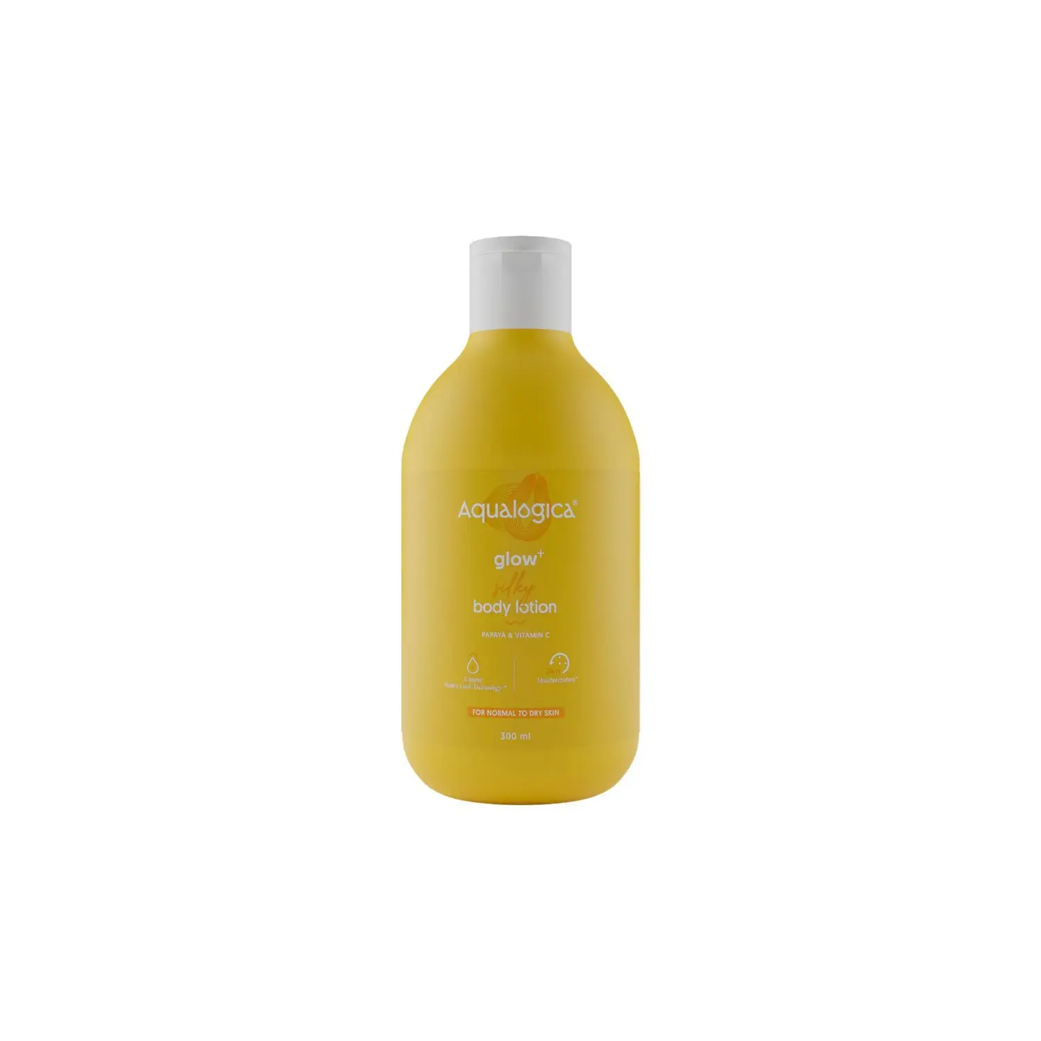 Aqualogica Glow+ Silky Body Lotion with Papaya & Vitamin C 300ml