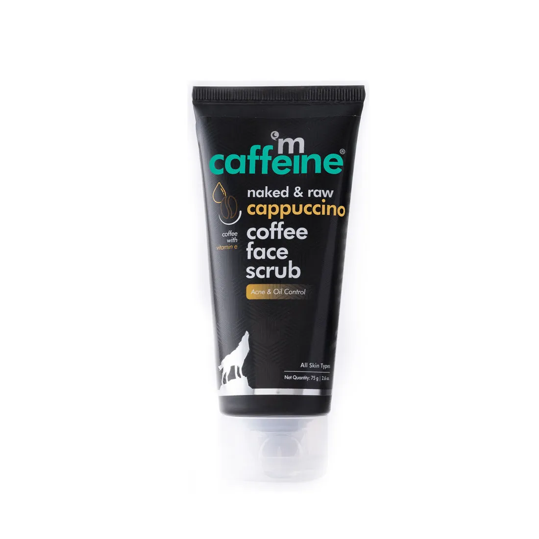 MCaffeine Mild Exfoliating Anti Acne Cappuccino Face Scrub with Coffee & Vitamin E for Oil Control