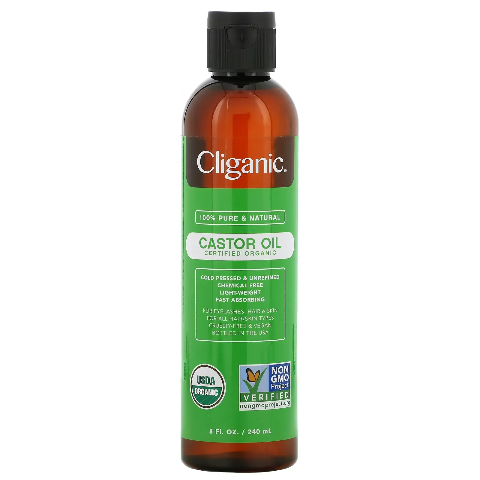 100% Pure & Natural, Castor Oil, 8 fl oz (240 ml)