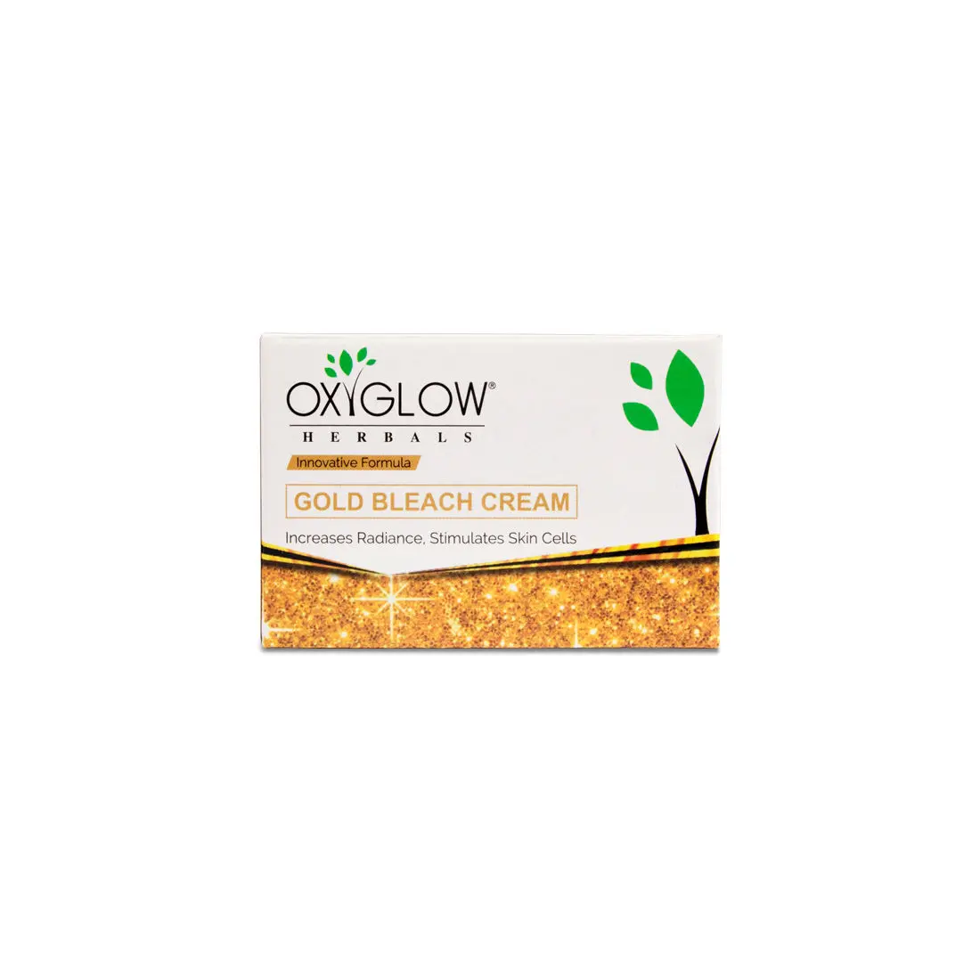 OxyGlow Herbals Gold Bleach Cream 50 gm, Increases Radiance Stimulates skin cells