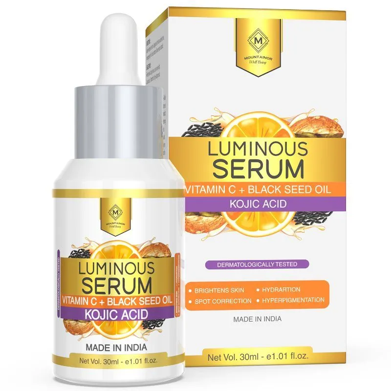 MOUNTAINOR Luminous Serum, Helps Brightening, Hydration & Radiant Skin - Non-Oily For Men and Women