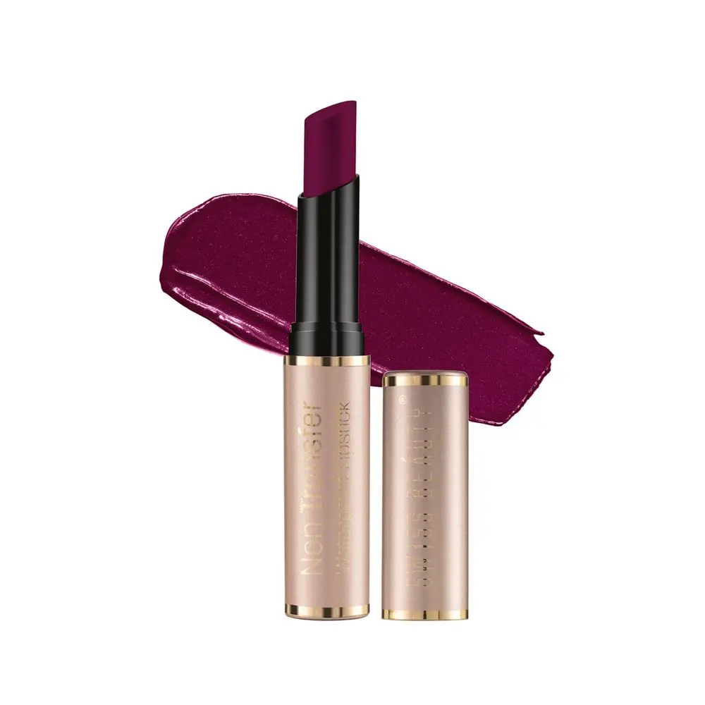 Swiss Beauty Non Trasfer Lipstick - Burgundy (3 g)