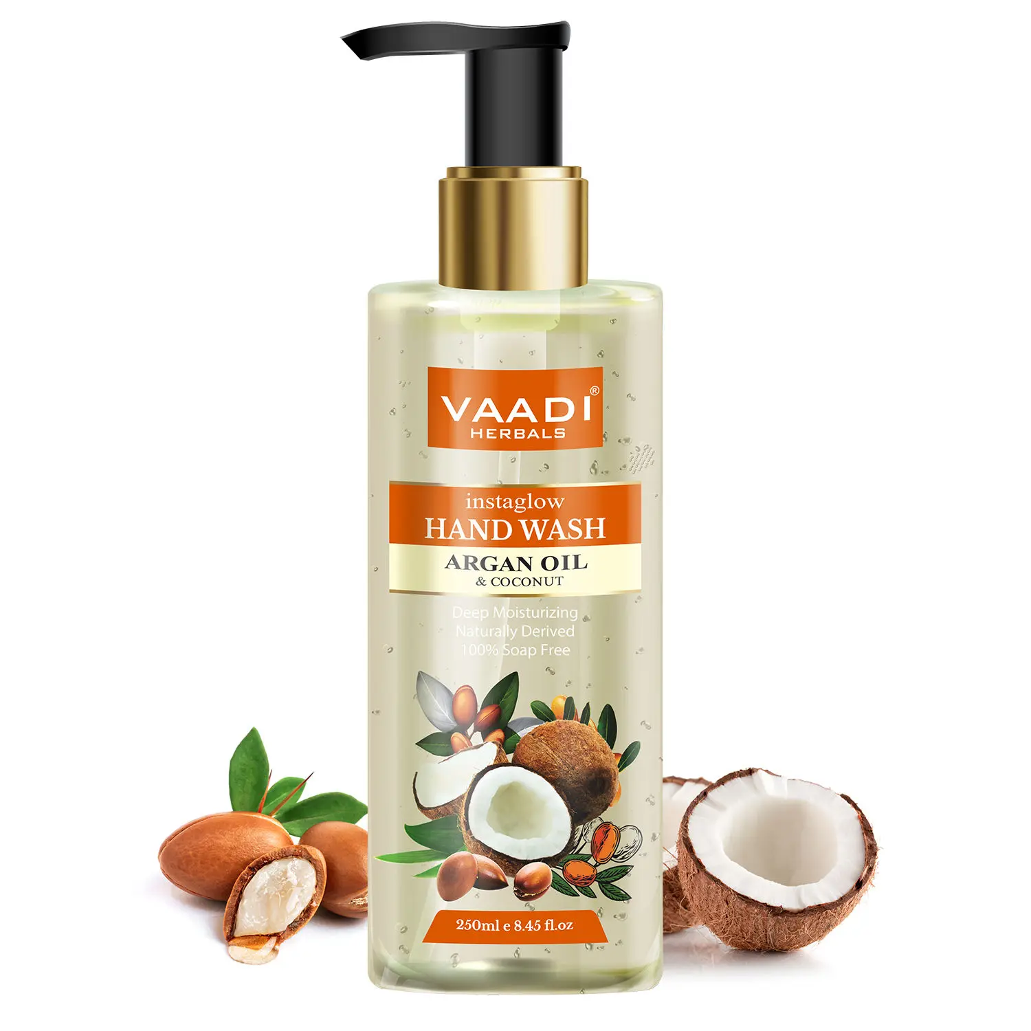 Vaadi Herbals Instaglow Argan Oil & Coconut Hand Wash (250 ml)