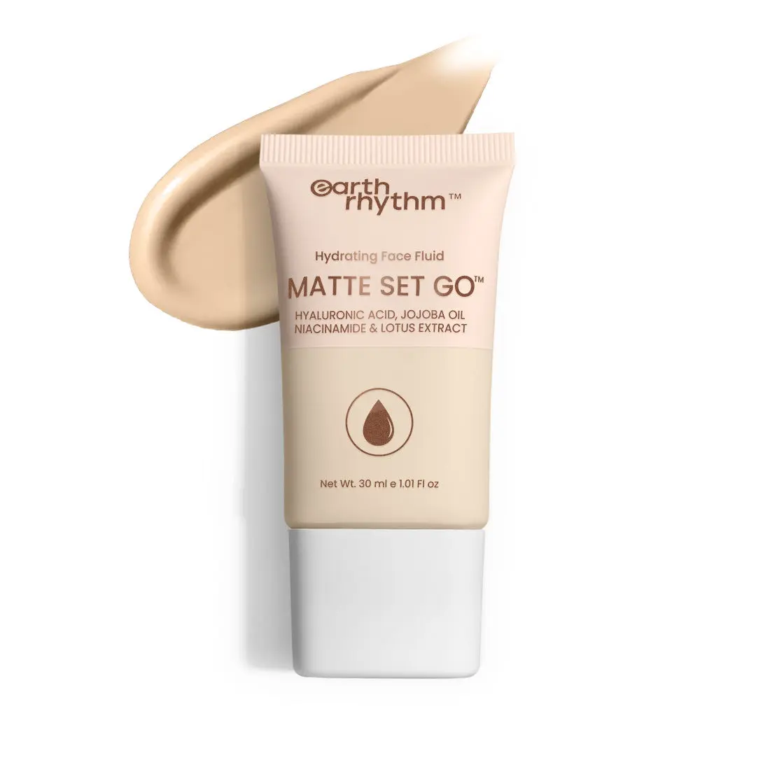 Earth Rhythm Hydrating Matte Set Go Face Fluid Foundation | SPF 30, PA++++ - DOUGHY DRAWN